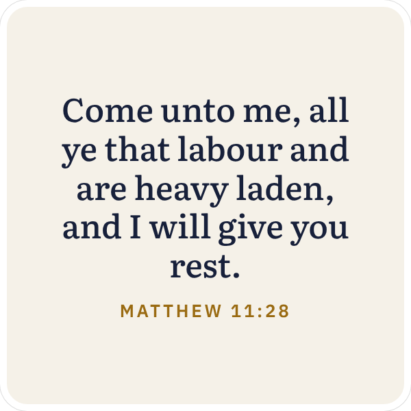 Sticker: Matthew 11:28